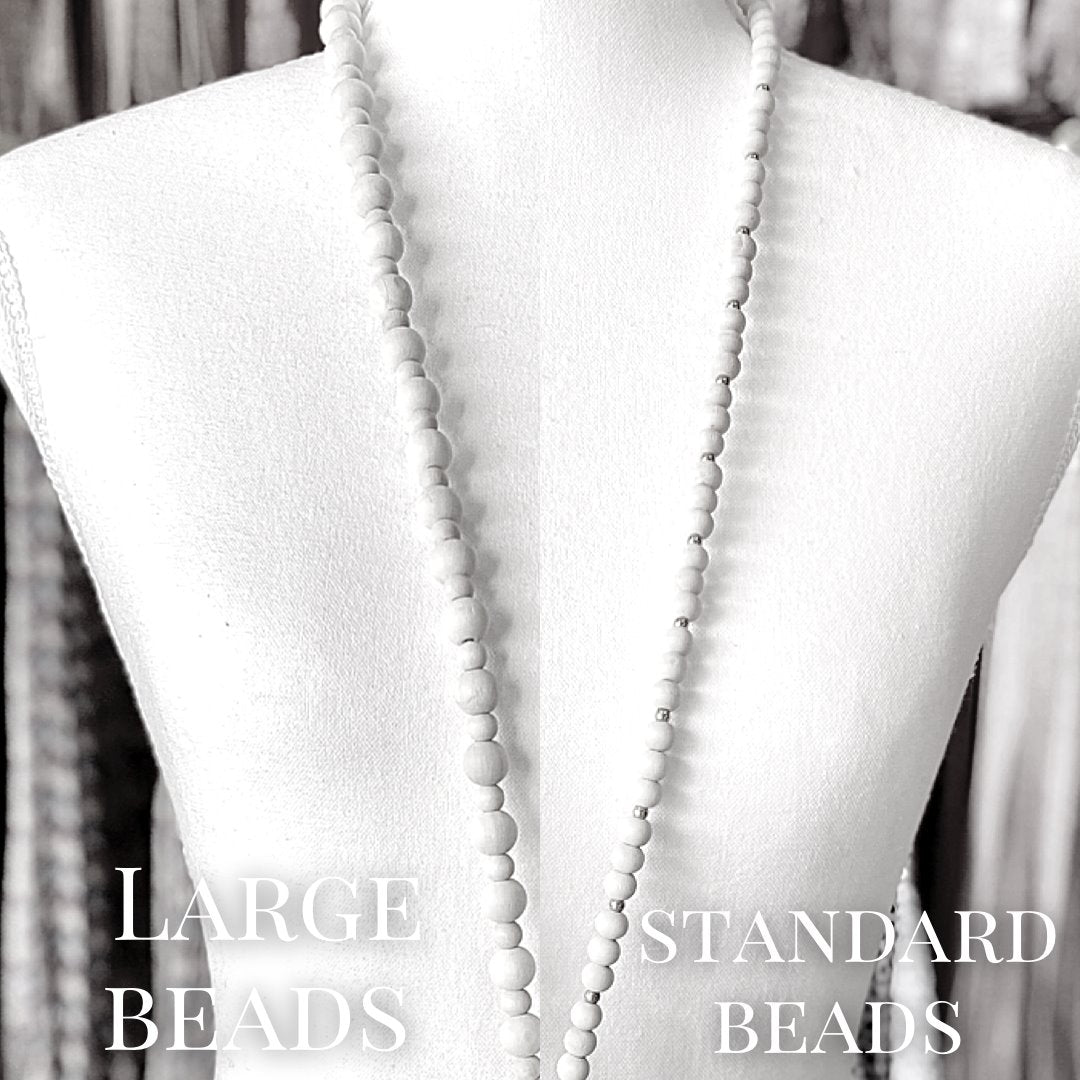 the difference between large chunky beads and small beads