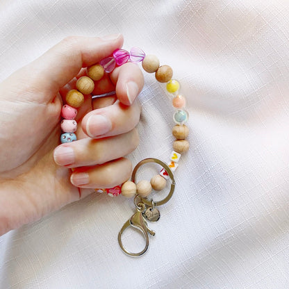 Wooden Bracelet Keychain | Playful