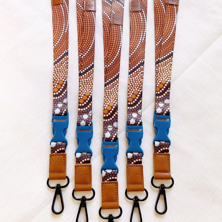 Deluxe Fabric Lanyard | Aboriginal Artwork