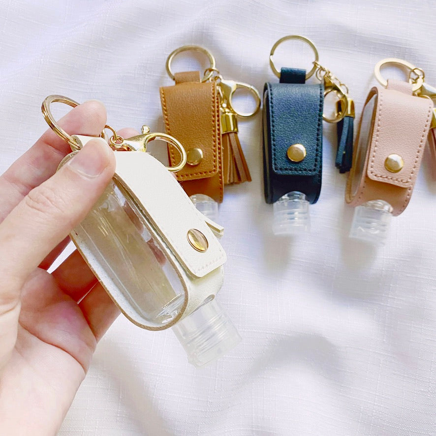 Hand Sanitiser Bottle + Holder + Keychain