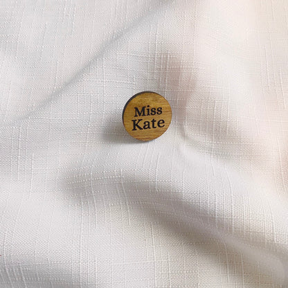 Mini Name PIN | Wooden