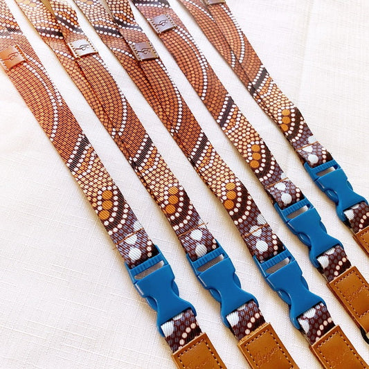 Deluxe Fabric Lanyard | Aboriginal Artwork