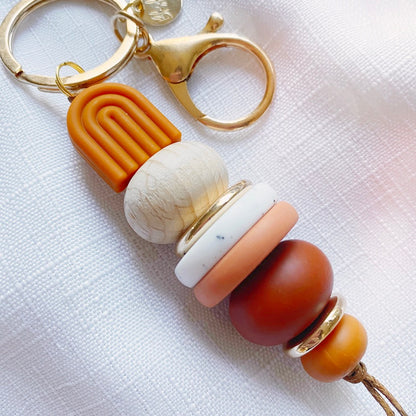 Silicone Keychain | Natural Rainbow