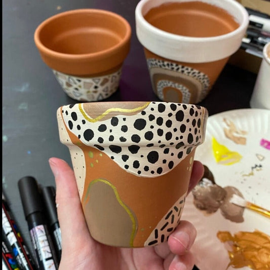 Sip and Paint Workshop | Terracotta Pots workshop Blushery
