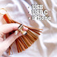 Phone Charger Tassels | BROWN | 10 Pieces wholesale Blushery