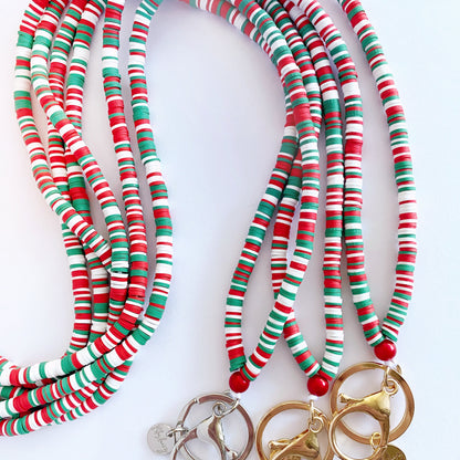 Heishi Beaded Lanyard | Christmas