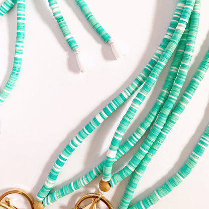 Heishi Beaded Lanyard | Turquoise