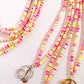 Heishi Beaded Lanyard | Pink