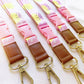 Deluxe Fabric Lanyard | Pink & Orange