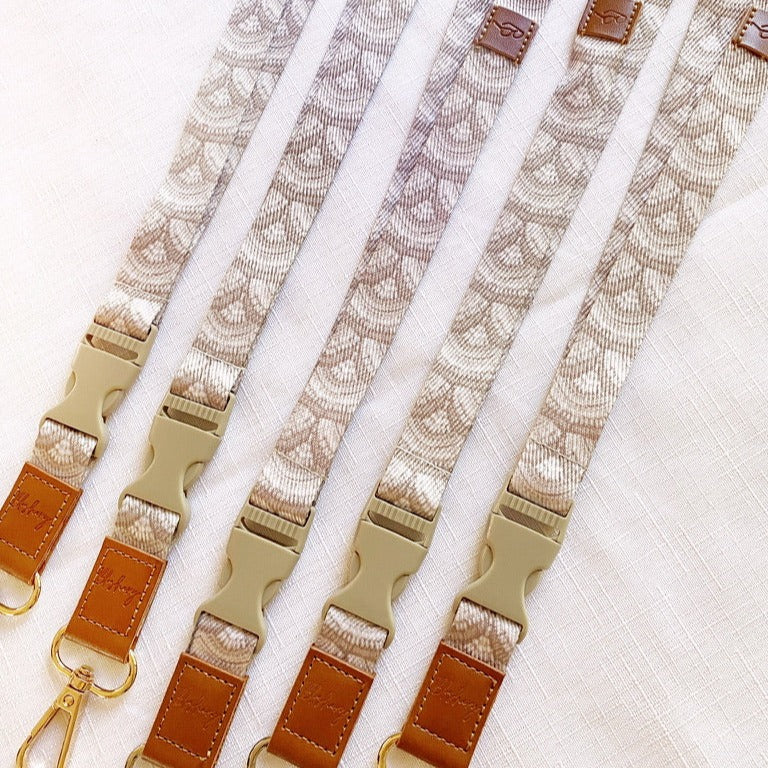 Deluxe Fabric Lanyard | Grey Arches