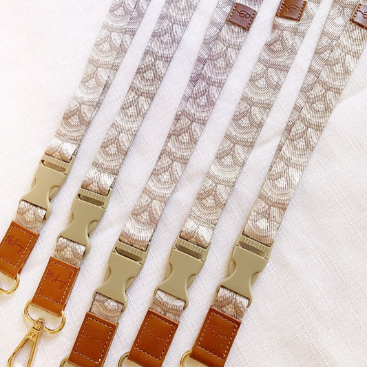 Deluxe Fabric Lanyard | Grey Arches