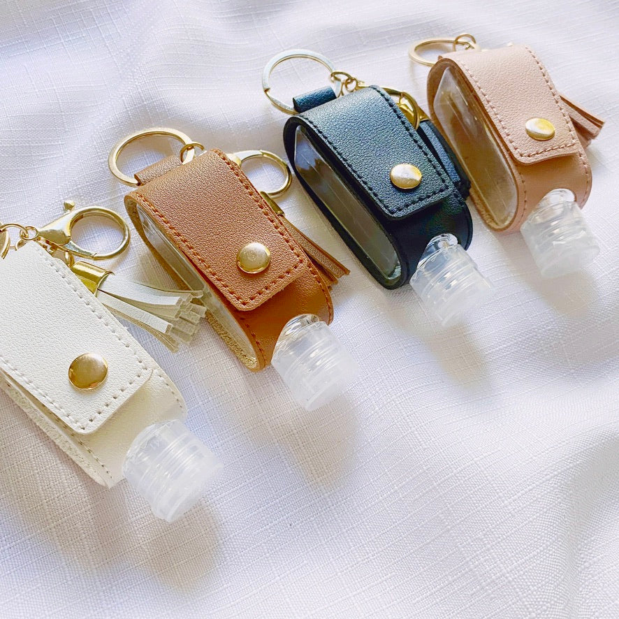 Hand Sanitiser Bottle + Holder + Keychain