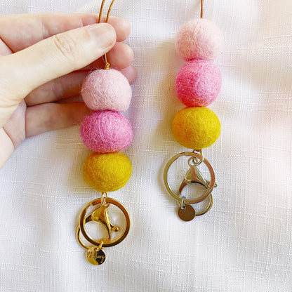 Pom Pom Lanyard | Sherbert