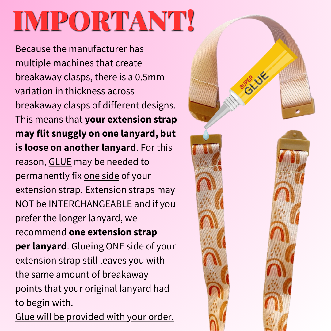 Deluxe Fabric Lanyard | Extension Strap