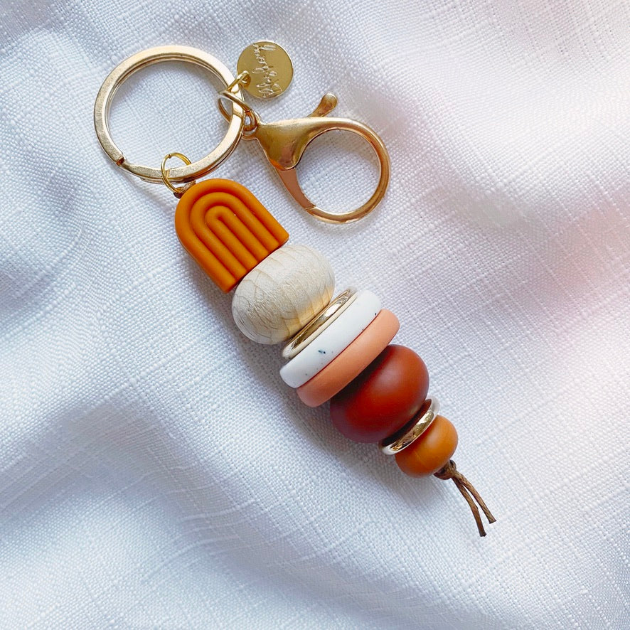 Silicone Keychain | Natural Rainbow