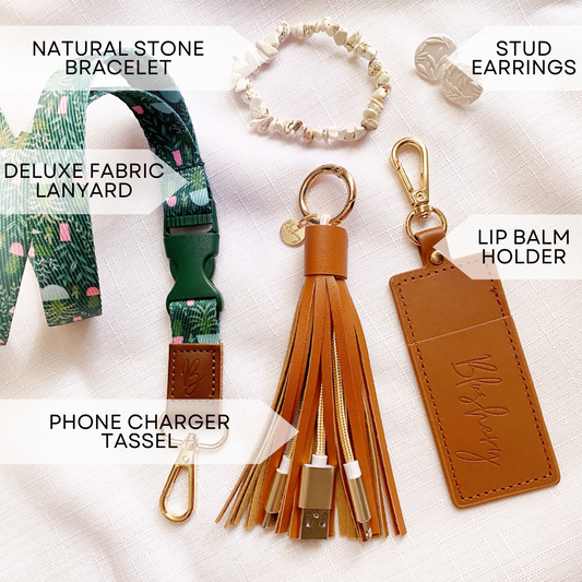 Gift Pack | Lanyard & Jewellery Set | Neutrals
