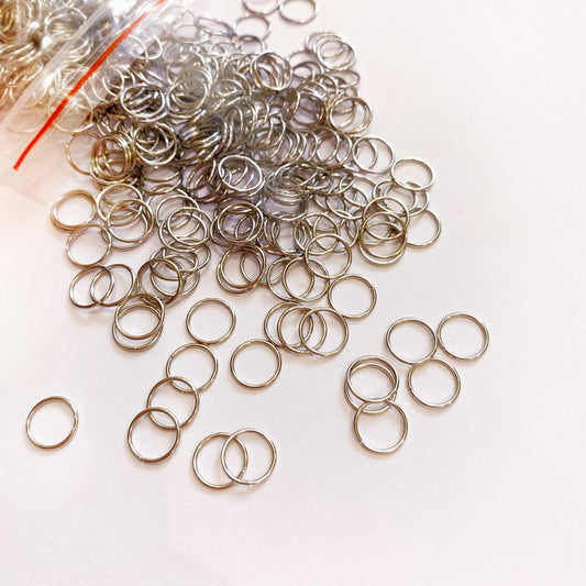 8mm Jump Rings x 500pc or 2000pc | Silver Stainless Steel