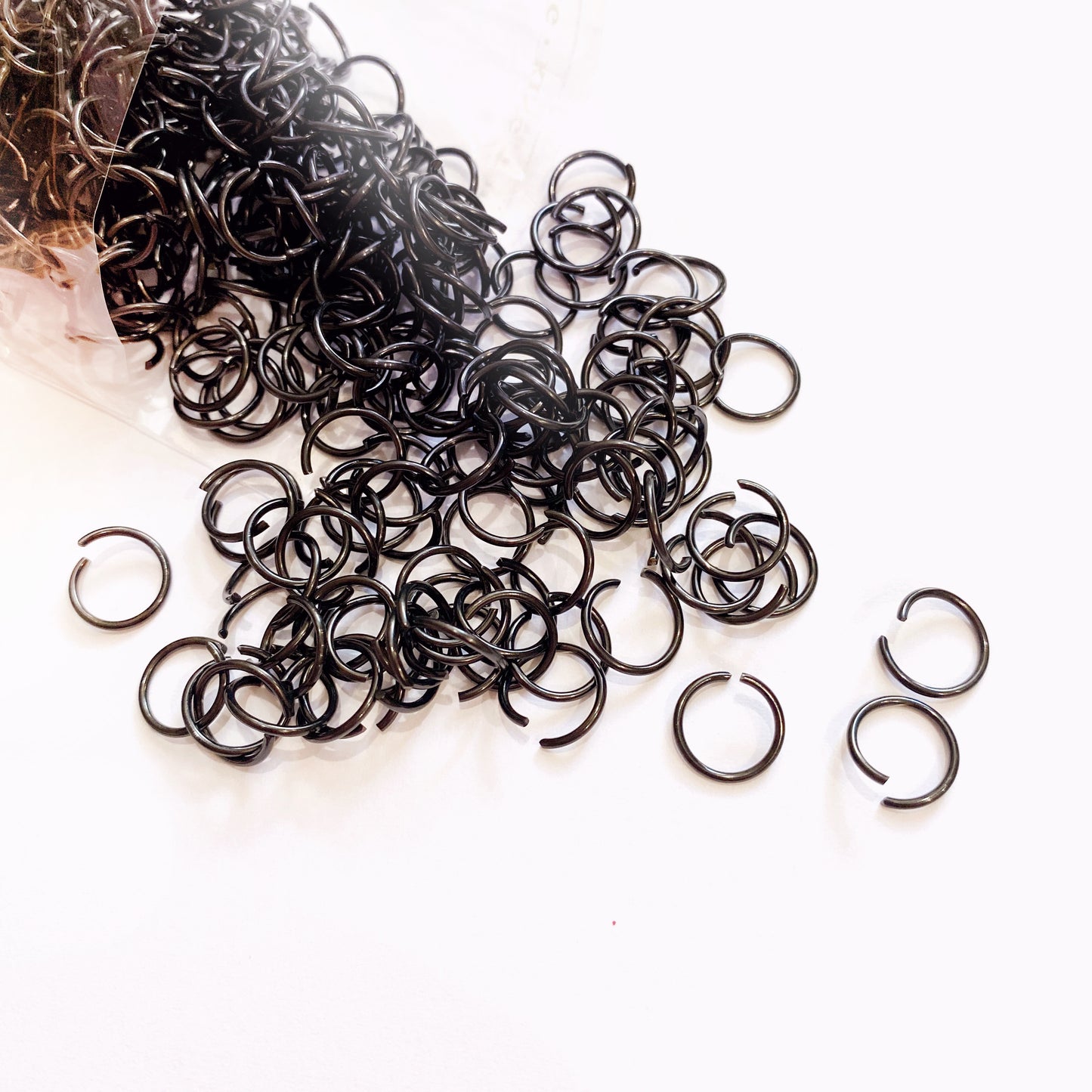 10mm Jump Rings x 500pc | Black Stainless Steel