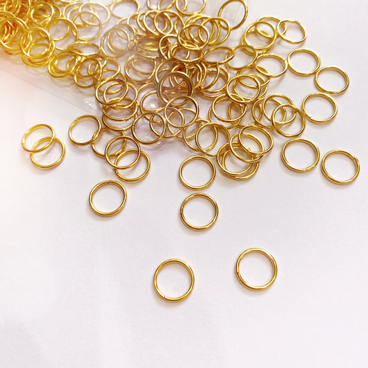 10mm Jump Rings x 500pc | Gold Stainless Steel