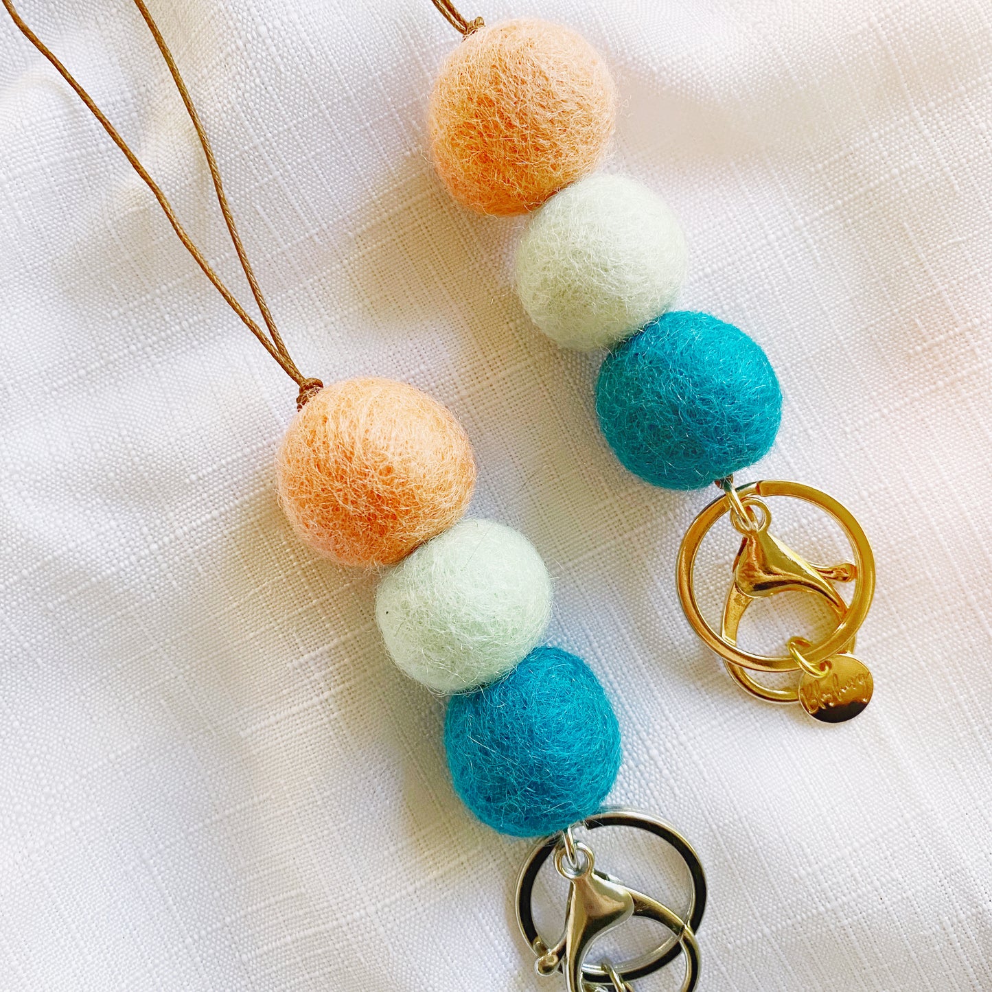 Pom Pom Lanyard | Sunset