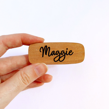 Name Badge | Wooden