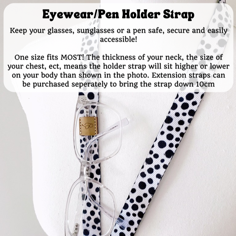 Deluxe Fabric Lanyard | Black & White Spots