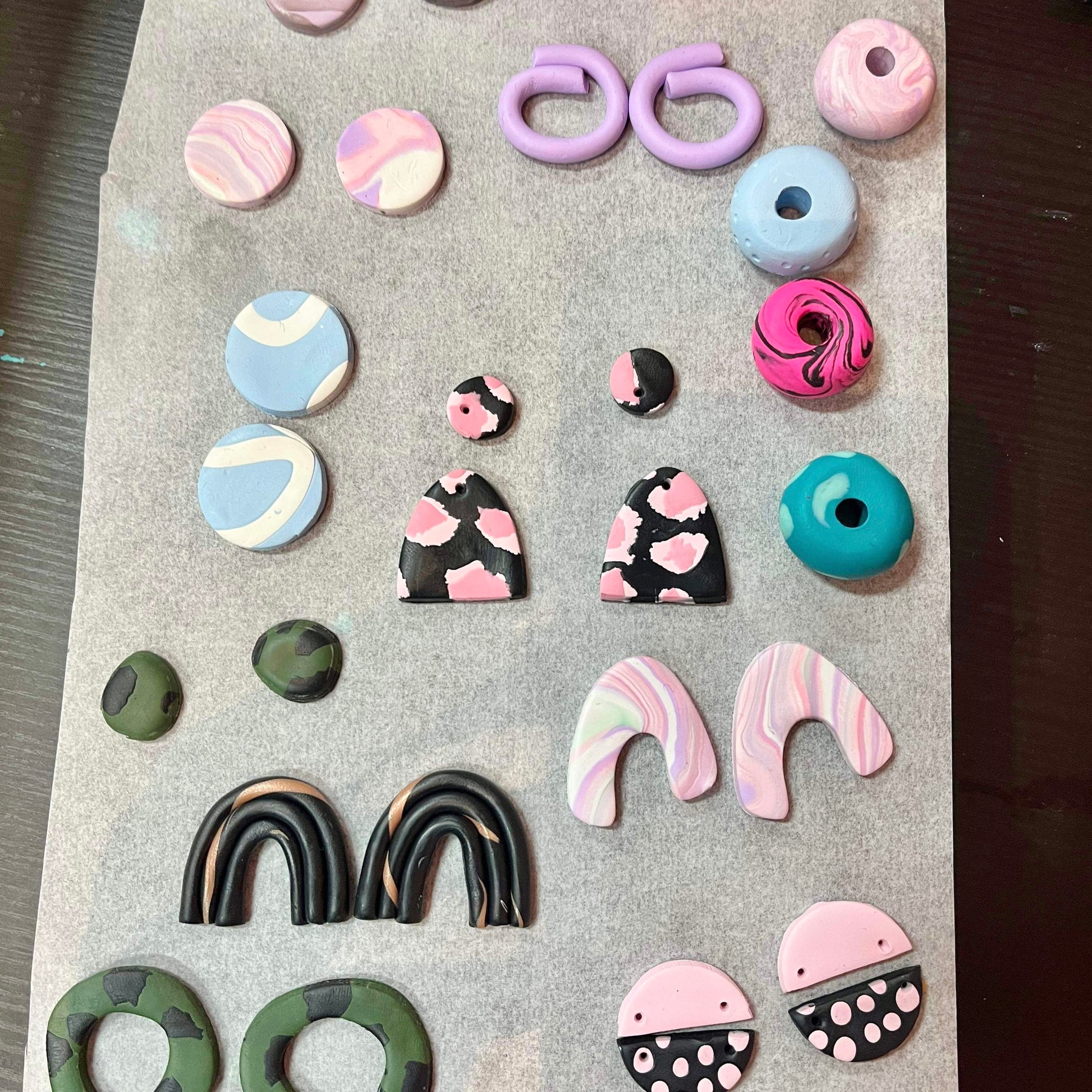 Polymer Clay VARIETY Workshop | UNLIMITED Earrings & Beads! workshop Blushery