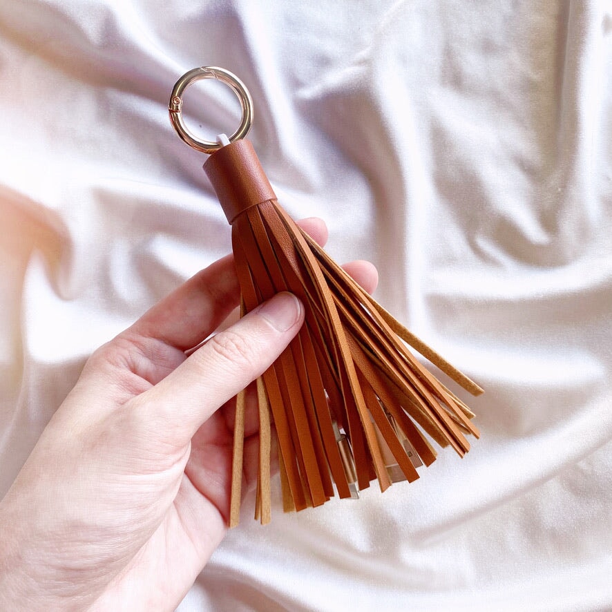Phone Charger Tassel Keychain | Brown Other Blushery