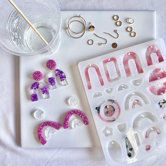 make your own resin earrings in brisbane workshop