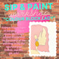Sip and Paint Workshop | "Colour Block Lady" workshop Blushery