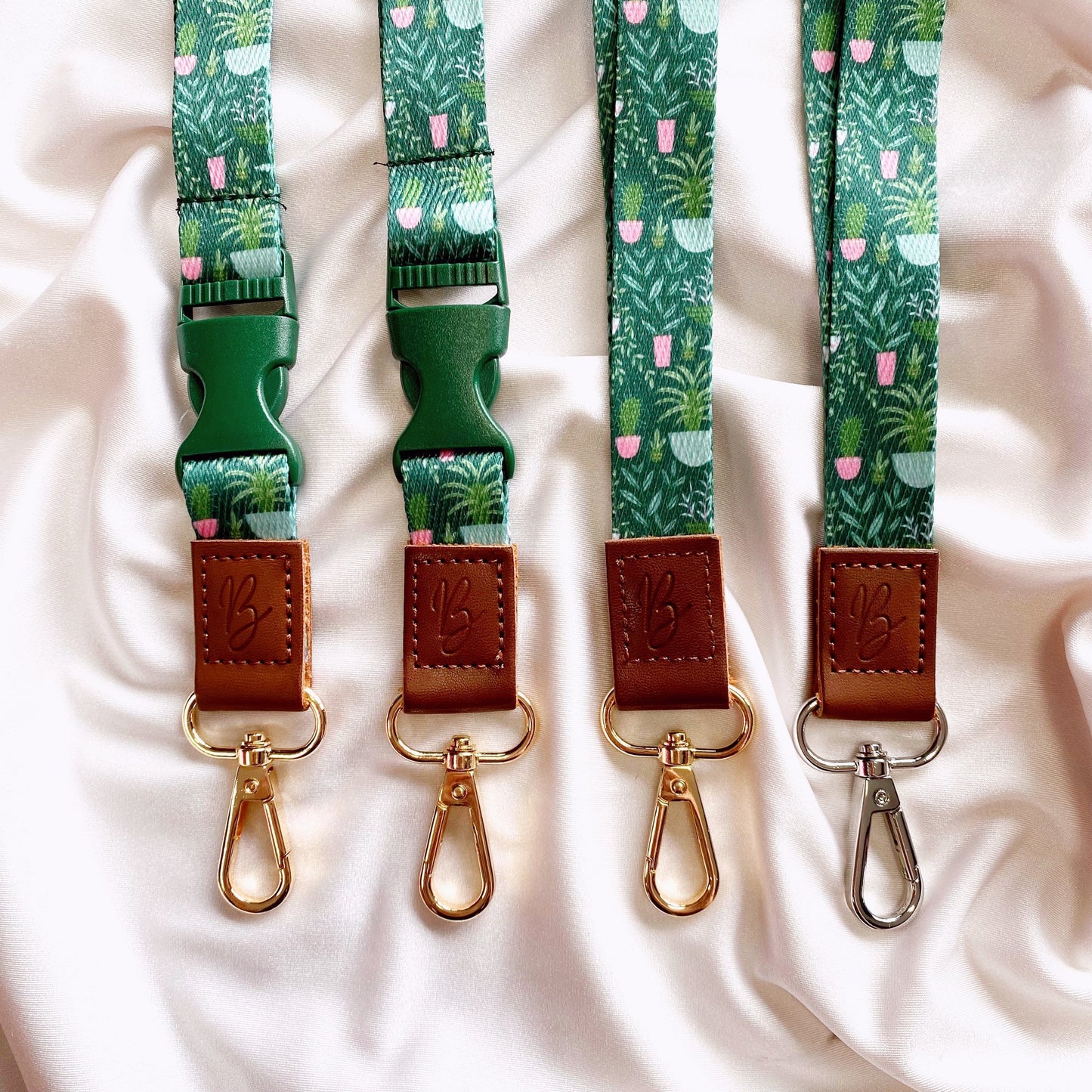 NEW & IMPROVED Deluxe Fabric Lanyard | Plant Lover Lanyard Blushery