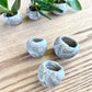 Handmade polymer clay mini magnetic planters, tiny succulent planter for fridge or whiteboard, set of 3 or 6