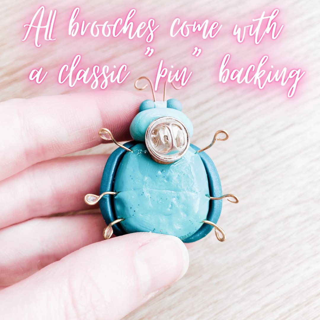 all brooches come with a pin backing