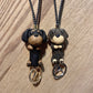 sausage dog lanyards can also be made into keychains, polymer clay animals
