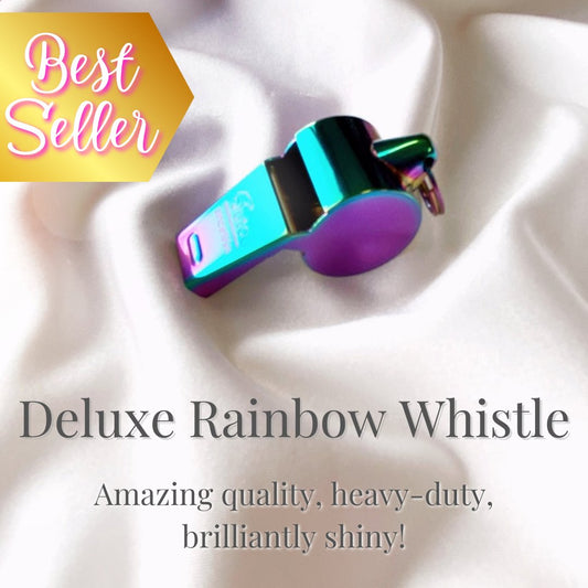 multicolour rainbow whistle for teachers