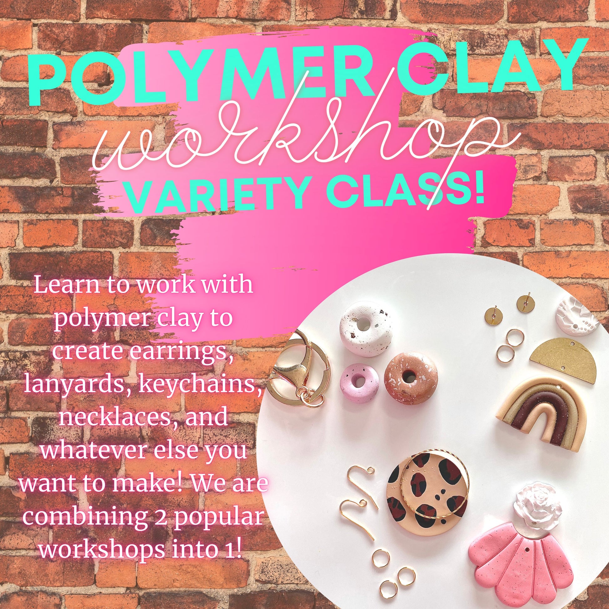 polymer clay jewellery making workshop in brisbane
