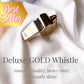 high quality, heavy duty gold whistle