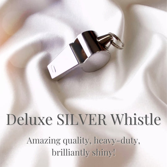 shiny silver whistle, heavy duty
