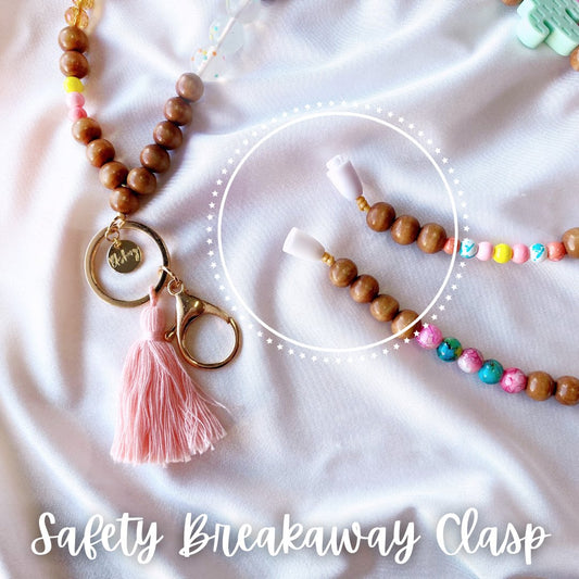 teacher lanyards for the classroom, with safety breakaway clasp